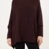 2026/01/1000390150.jpg Batwing Sleeve Ribbed Cuff Jumper in Brown