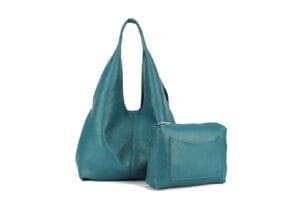 2026/01/1000390215.jpg Teal Slouchy Bag With Pouch