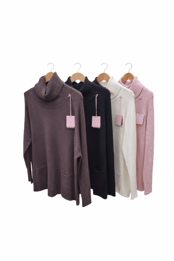 Luxe Longline Rollneck Knit