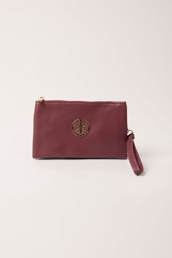 2026/01/1000390982.jpg Burgundy Gold-Detail Medium Clutch
