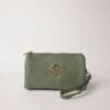 2026/01/1000390996.jpg Sage Green Gold-Detail Medium Clutch