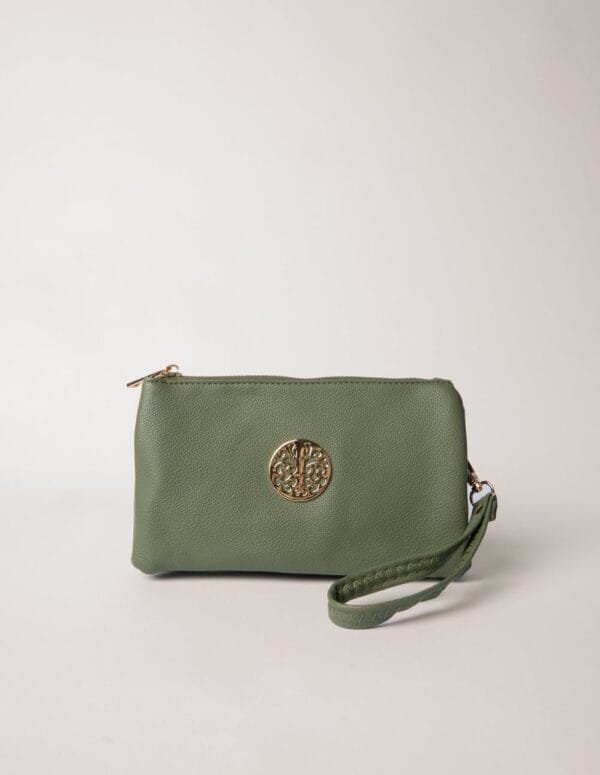 2026/01/1000390996.jpg Sage Green Gold-Detail Medium Clutch