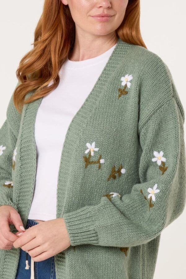 2026/01/1000391285-1.jpg Sage Green Cardigan With Embroidered Flowers