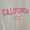 'California ' White Soft Touch Hoodie