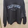 "California " Black Soft Touch Hoodie