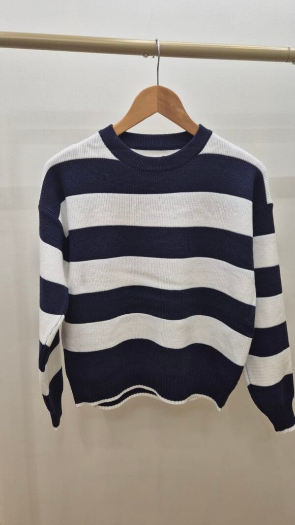 Crew Neck Striped Jumper