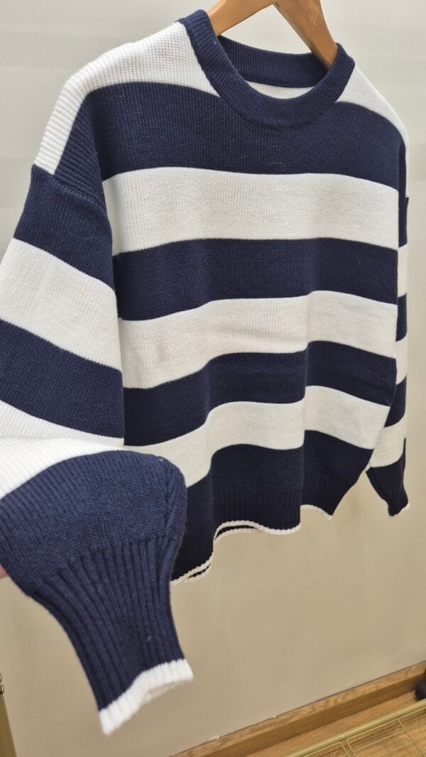 Crew Neck Striped Jumper