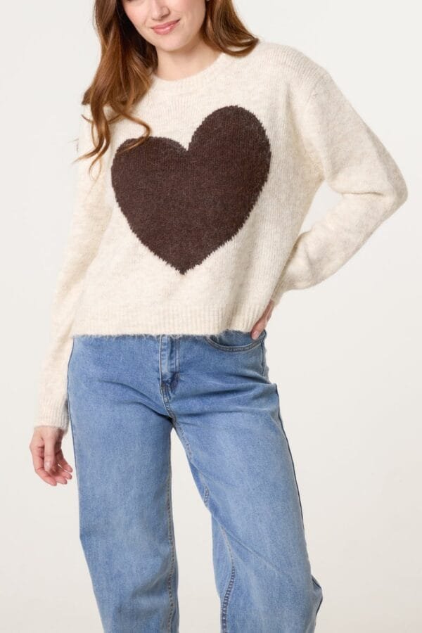 2026/01/1000391723.jpg Cream Jumper with Brown Heart