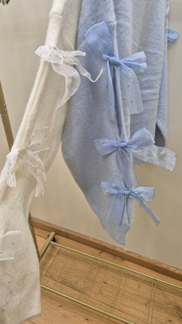 Bow Sleeve Soft Knit Jumper