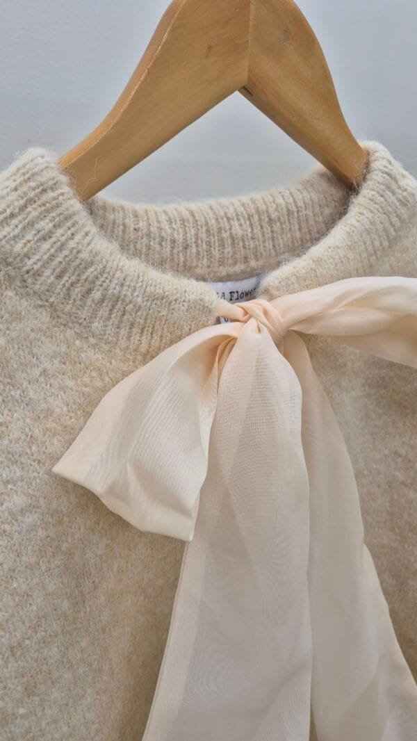 Bow Front Knit Cardigan