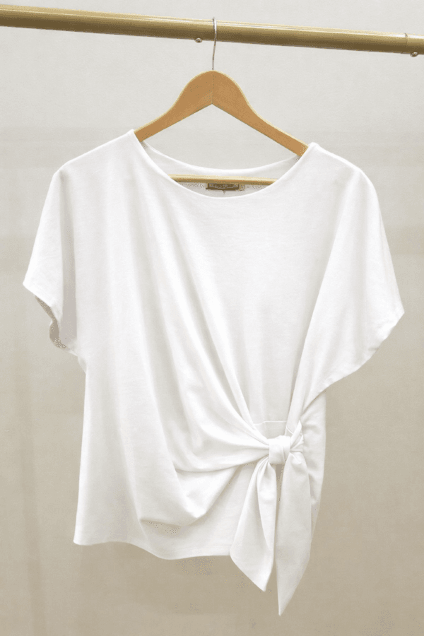 2026/01/1000392671.png White Tie-Side Short Sleeve Jersey Top