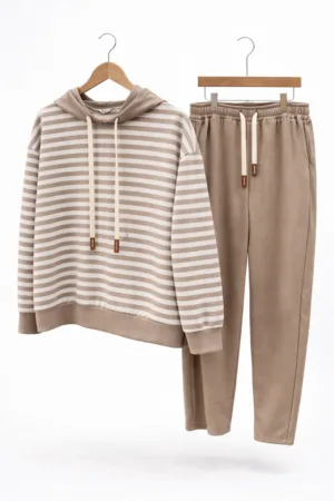 Striped Hoodie Soft Touch Tracksuit