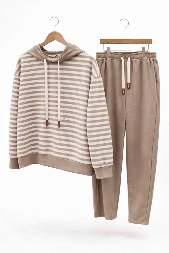 Striped Hoodie Soft Touch Tracksuit