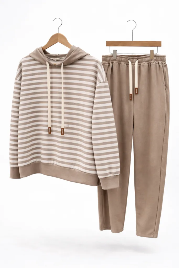 Striped Hoodie Soft Touch Tracksuit
