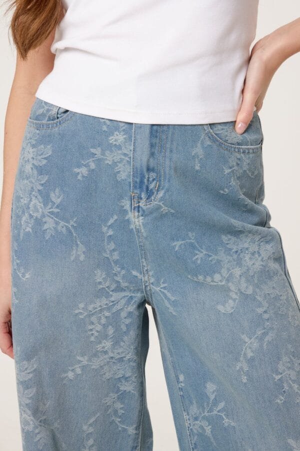 2026/01/1000393035.jpg Wide Leg Floral Print Jeans
