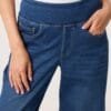 Wide Waistband And Wide Leg Jeans