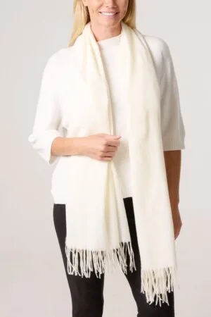 2026/01/1000395003.jpg Cream Soft Tassel Scarf