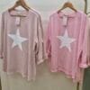Cotton Long Sleeve Star Top