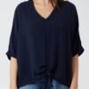 Tie Front V-Neck Top