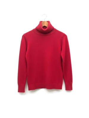 Red Roll-neck Jumper