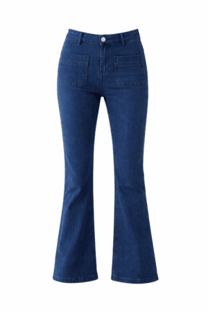 Double Pocket Flared Jeans