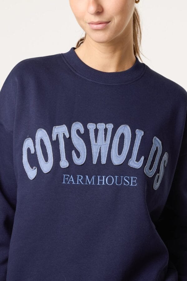 2026/02/1000396705-1.jpg Navy Cotswolds Crew Neck Sweatshirt