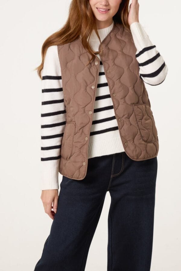2026/02/1000396738.jpg Coffee Colour Padded Gilet