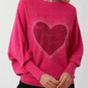 Dimante Heart Batwing Top