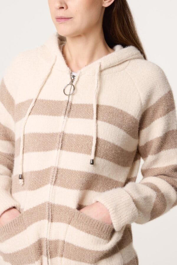 2026/02/1000396833.jpg Striped Cosy Knit Hoodie - Ivory/Mocha
