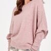 Batwing Ribbed Jumper ( Various Colours)