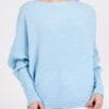 Batwing Ribbed Jumper ( Various Colours)