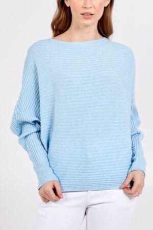 Batwing Ribbed Jumper ( Various Colours)