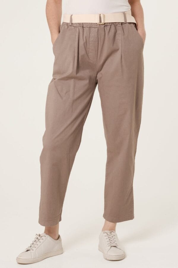 2026/02/1000397014.jpg Cotton Blend Belted Straight Trousers