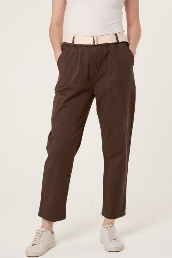 2026/02/1000397016.jpg Cotton Blend Belted Straight Trousers