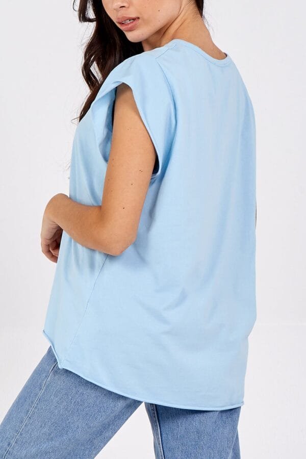 2026/02/1000397028-1.jpg Cap Sleeve T -Shirt- Various Colours