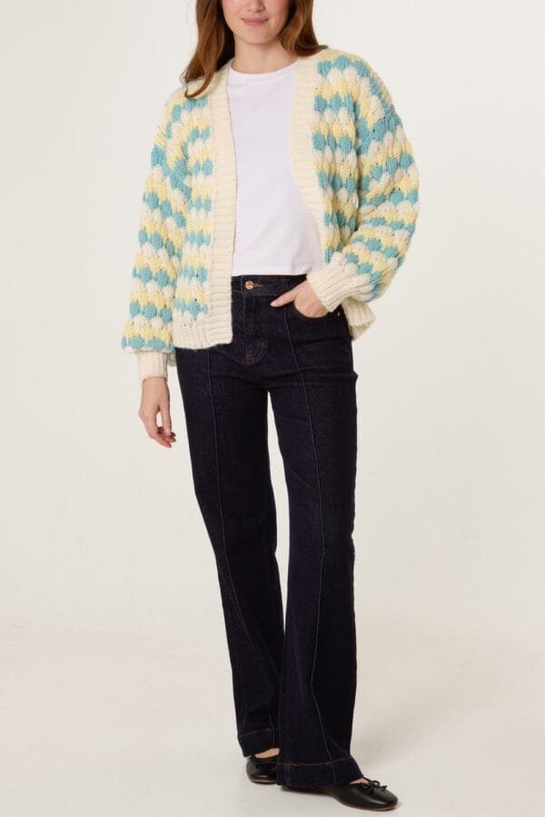 2026/02/1000397611.jpg Multicoloured Chunky Knit Cardigan