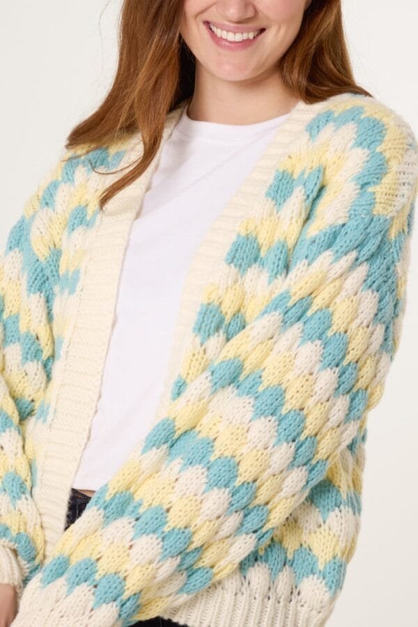 2026/02/1000397612.jpg Multicoloured Chunky Knit Cardigan