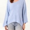 Batwing Oversized V-Neck Jumper