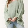 Batwing Oversized V-Neck Jumper