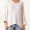 Batwing Oversized V-Neck Jumper