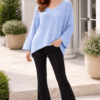 Batwing Oversized V-Neck Jumper