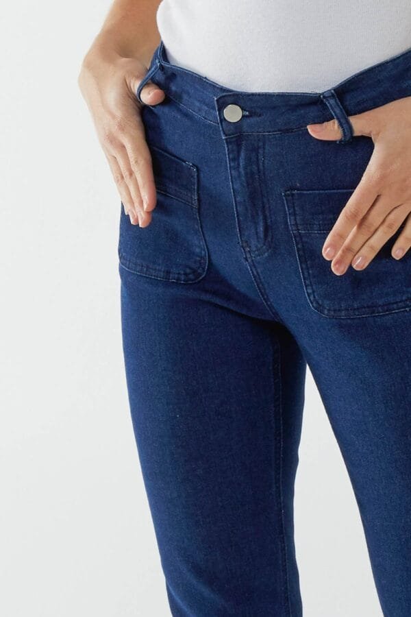 Double Pocket Flared Jeans