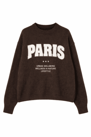 Brown Paris Wool Blend Jumper