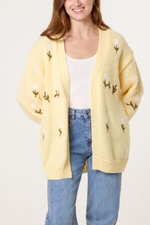 2026/02/1000402575.jpg Yellow Cardigan With Embroidered Flowers