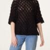 Teardrop Knit Short Sleeve Jumper
