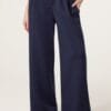 Soft Touch Front Crease Wide Leg Trousers