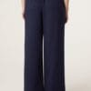Soft Touch Front Crease Wide Leg Trousers