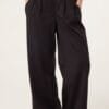 Soft Touch Front Crease Wide Leg Trousers