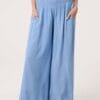 Pinstripe Wide Leg Trousers