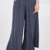 Pinstripe Wide Leg Trousers